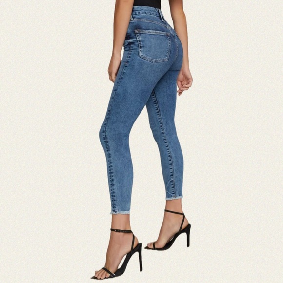 Good American Good Waist High Waist Crop Skinny Jeans - Picture 5 of 10